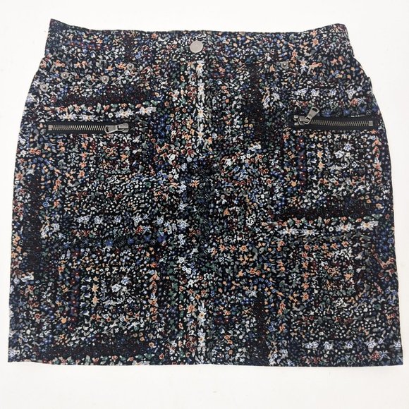 Club Monaco Dresses & Skirts - Club Monaco Corduroy Floral Mini Skirt 2 Cord